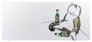YUNZII Keynovo Desk Mat 900x400x3mm Mousepad - Drunk Cat [MPYZDRUNK]