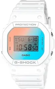 [G-Shock] Men's DW5600TL-7D Digital Watch, White, 48.9 x 42.8 x 13.4 mm