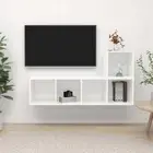 NNEVL 2 Piece TV Cabinet Set White Chipboard