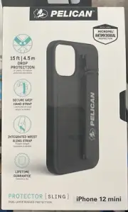 Pelican Protector Antibacterial Sling Case for iPhone 12 mini - Black