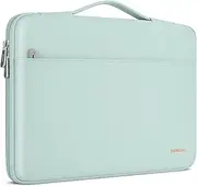 DOMISO 17 Inch Laptop Sleeve Canvas Notebook Portable Carrying Bag Case Handbag for 17,3" HP Pavilion 17/17" ZBook Fury 17,3 G8 /IdeaPad 3 Gen 7/Chromebook 317, Mint Green