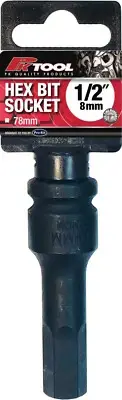 PT11940 - PkTool - 1/2” DR 8mm IMPACT HEX BITS SOCKET