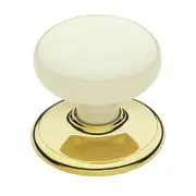 Gainsborough Bright Gold / Warm White Classic Series Passage Knobset