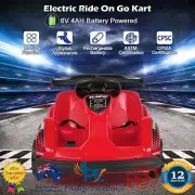 Kids Ride On Car Electric Race Truck Toy Remote Control Go-kart with Music Red