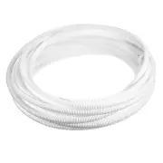1/4 Inch x 32.8 Ft Split Wire Loom Tubing , Guard Convoluted Flex, White