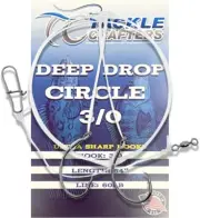 Deep Drop Hi Low Saltwater Fishing Rig Circle Hook 3/0 54" Length 60LB Line