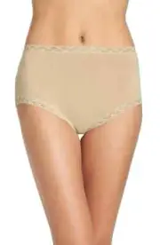 Natori Bliss Stretch Cotton Full Briefs 755058 - Cafe - Size XXL