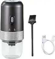 Daseeme Portable Electric Burr Coffee Grinder 13W 200ml USB Adjustable Setting Cordless Coffee Bean Grinder with Cleaning Brush for Travel Camping Office Household