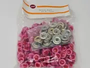 Bulk Zims Red Pink Albino 15mm Bunny Rabbit Plastic Safety Amigurumi Craft Doll