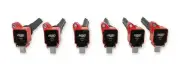 MSD Ignition Coil - Fits Ford EcoBoost - 3.5L V6 - Red - 6-Pack (for: Ford)