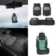Universal Floor Mats Touchdown Football Design Gray for Car SUV Van w. GIFT (for: Mitsubishi)