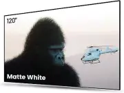 AWOL VISION 120" Fixed Frame Projector Screen,4K / 8K Ultra HD,1.3 dB Peak Gain