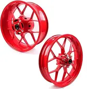 Red Front and Rear Wheel Rims Compatible with Honda CBR600RR 2007-2022, Motorcycle Replacement Accessories Parts