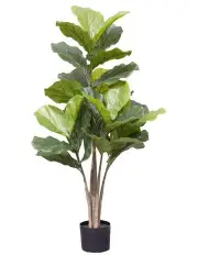[Fusion] Potted Faux Giant Fiddle Leaf Fig Tree Artificial Flower Plant 122cm in Green