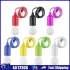 LED Pull Cord Light Bulb Battery Colorful Portable Hanging Warm White Lamp