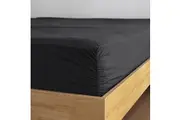 Bambury Tru Fit Sheet Set Charcoal Bedding w Pillowcase Cotton