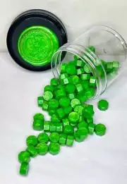 100 Count Poison Apple Green Sealing Wax Beads