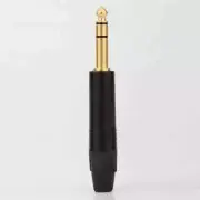 1 Piece 24K Gold Plated Mono Jack 6.35mm Microphone Plug HiFi Speaker Connector
