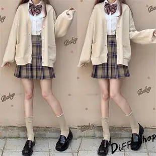 【DIFF】韓版學院風甜美V領針織外套 上衣 女裝 衣服 外套 長袖上衣 毛衣 針織上衣【J287】