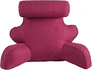 Reading Pillow with Neck Roller | Reading Pillow with Armrests | Portable with Neck & Arm | Back Support and Bed Pillows, Long Pillow for Bed with Practical Handle,