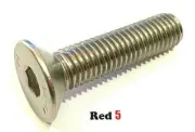 M8 (8mm) Countersunk Head Socket Screws - Stainless Steel G304 - Coarse Thread
