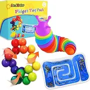 Dr.Kbder 3Pcs Sensory Toys for Autistic Children Set, Autism Fidget Toys Pack Calm Down Travel Essential for Kid Toddler Age 3 4 5 Years, ADHD Stress Anxiety Christmas Stocking Stuffer for Boys Girls