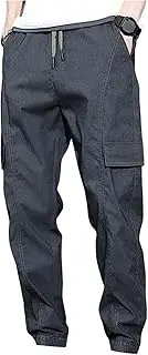 [Stxdynjy] Comfortable Men's Cargo Pose, Outdoor Pants with Many Bags