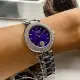 【VERSUS】VERSUS凡賽斯女錶型號VV00366(紫藍錶面銀錶殼銀色精鋼錶帶款)