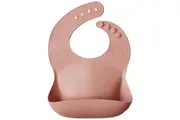 Mushie: Silicone Bib - Peach Terrazzo