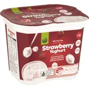 Woolworths Strawberry Yoghurt 1kg