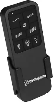 7787900 Four Speed Black Ceiling Fan Remote Control with Backlit Buttons