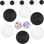 GLSTOY 1set Lightweight Checkers Pieces for Board Game Accessories Game Pieces Compatible Checkers and More Easy to Carry and Store