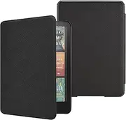 DMLuna Case for 7" Kindle Paperwhite (12th Generation) 2024 Model:SA569P / Kindle Colorsoft Signature Edition (1st Gen), PU Leather, Lightweight Water-Safe Cover with Auto Sleep Wake - Black