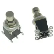 2pcs 6-Pin DPDT Guitar Effects Pedal Latching Stomp Foot Switch Bypass