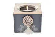 Candle Tealight Mandala Boho Holder Decor Table Light Candleholder Aromatherapy