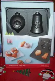Bradshaw Sweet Creations Good Cook 3D Holiday Ornament Non Stick 2 pc Cake Pan