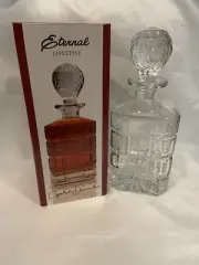 Crystal Decanter Eternal Lifestyle 30 oz Whiskey~Burbon~Brandy NIB