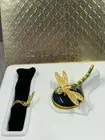 Estee Lauder Pleasures Precious Dragonfly Solid Perfume Compact New In Box