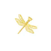 9ct Gold Filigree Dragonfly Pendant