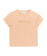 Moncler Enfant Logo Embroidered T-Shirt 8Y,6Y,4Y,14Y,12Y,10Y lotus root pink