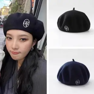 韓國正品 貝雷帽 畫家帽 韓國代購 帽子 JOY同款 刺綉