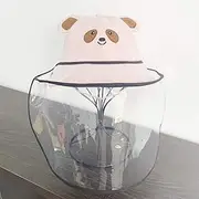 Children's Protective Hat, Anti Flying, Anti Spitting,Face Covering, Sun Shading,Can be Used When go Outside, School, or Other Places that Need Protecting Your Child Away from the Saliva, Dust and Other Tiny Liquid (pink)
