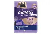 Always Discreet Active Adult Incontinence Pants Large - 8 Pack, 5-in-1 Protection