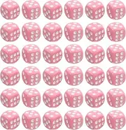 CHILDWEET 6 Sided Dice Set Dice Tray 100pcs Perfect for Bars Ktv Safe Rounded Corners