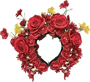 [WHFCBJBW] Exquisite Handmade Flower Hair Garlands Versatile Flower Hair Bands Silk Floral Headbands for Women Festival Occasion, as described