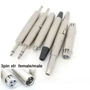 3pin XLR 6.35mm Male female 6.5 mono Stereo connector Converter Mic socket