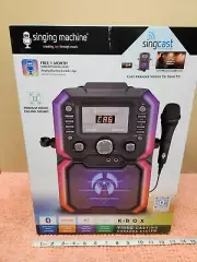 Singing Machine Video Casting Karaoke System w/ Singcast Technology K Box NEW