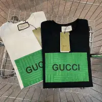 在飛比找蝦皮購物優惠-古馳 Gucci T恤綠盒最新品牌襯衫原創Megastore