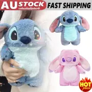 Stitch Hot Water Bottle Soft Winter Plush Warm Hand Bag Home Water Filling UL