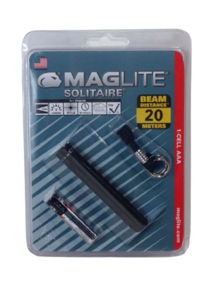 Maglite Solitaire Incandescent 1-Cell AAA Flashlight - Black